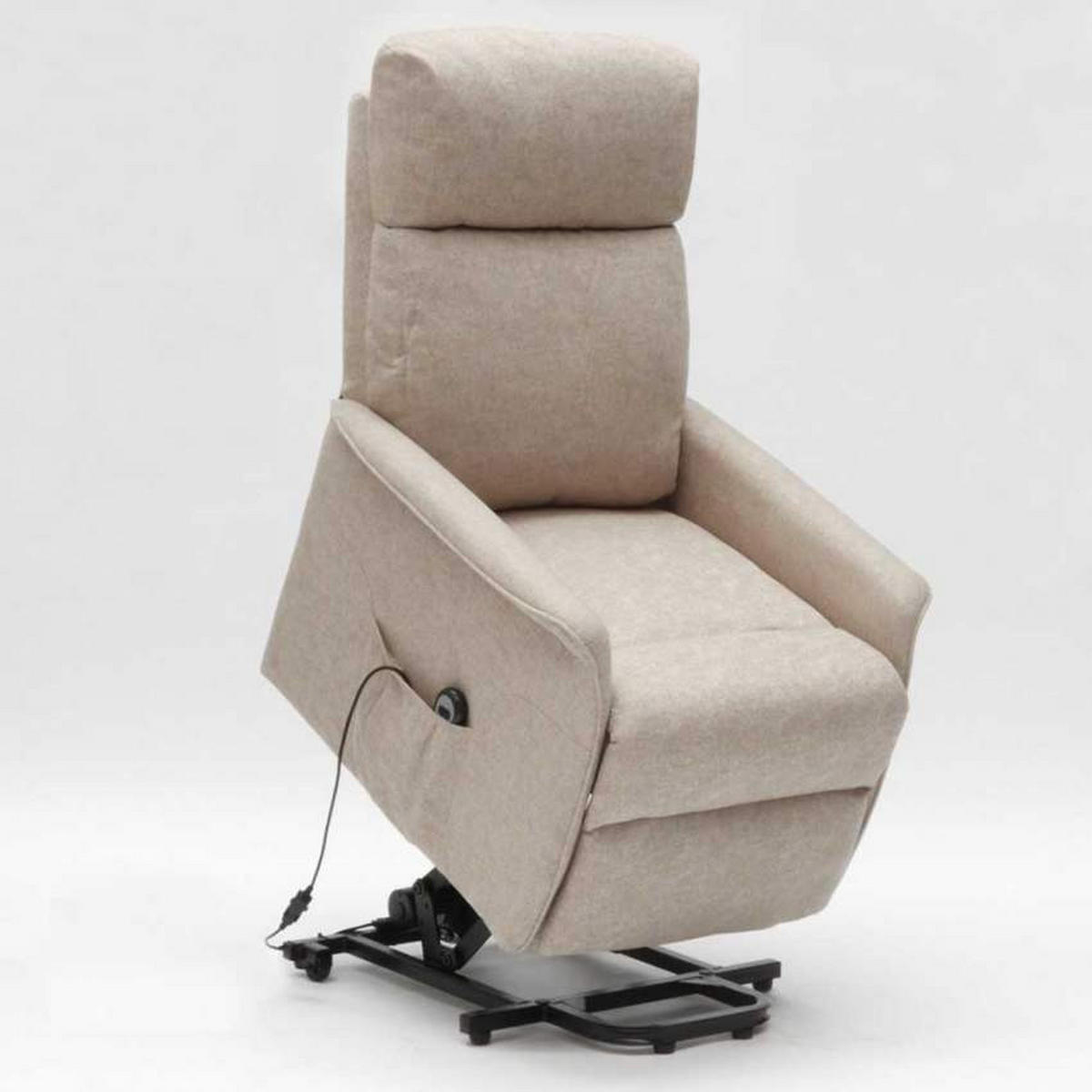 RELAXSESSEL mit Sitzlift giorgia - Beige - Beige, Textil (73/103/155cm) - Pasmara