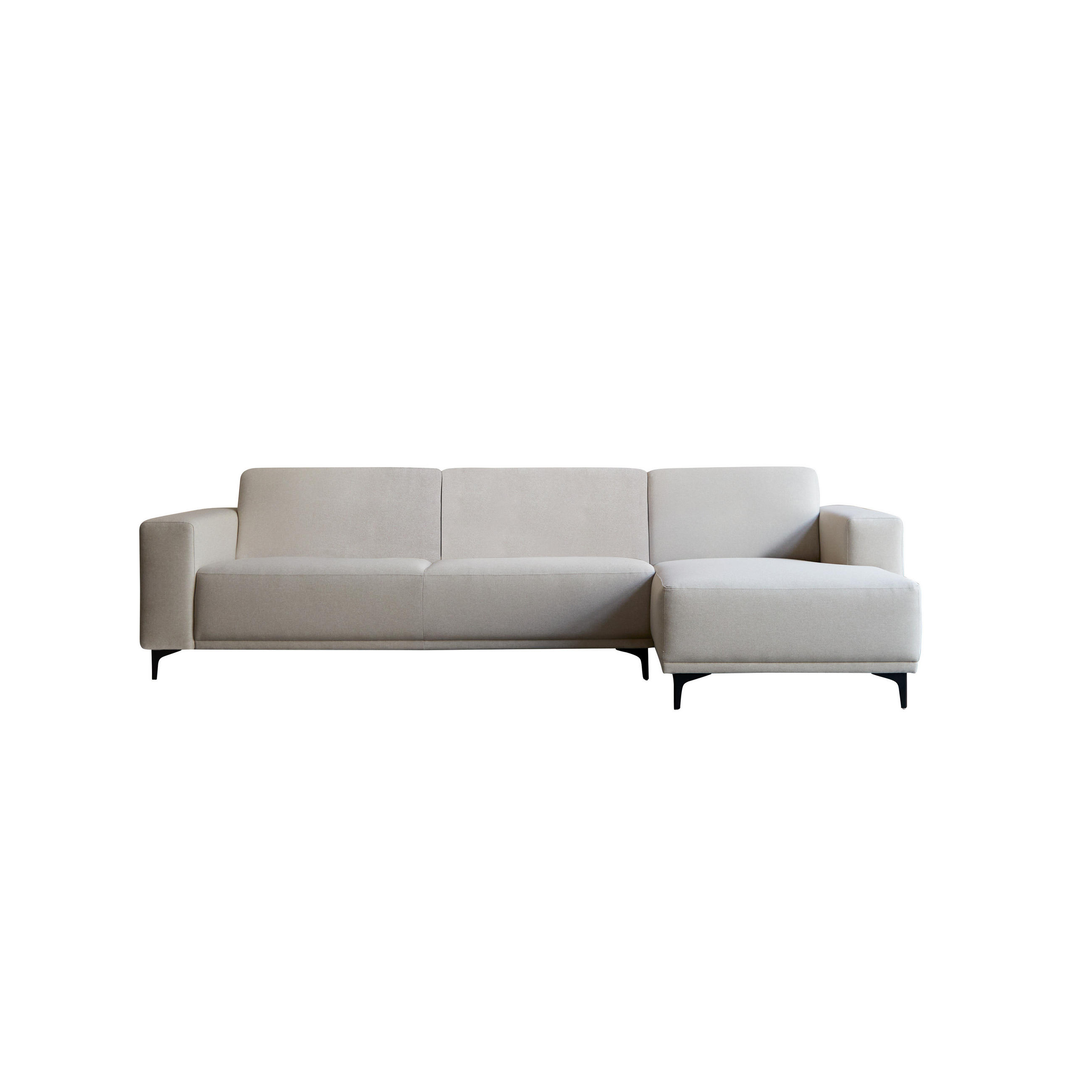 SOFA Lars Beige aus Stoff - Beige, Textil (299/150cm) - Tikamoon