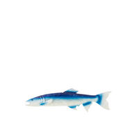 WANDDEKORATION FISCH - Blau, Metall (3.8/48.2/59cm) - J-Line