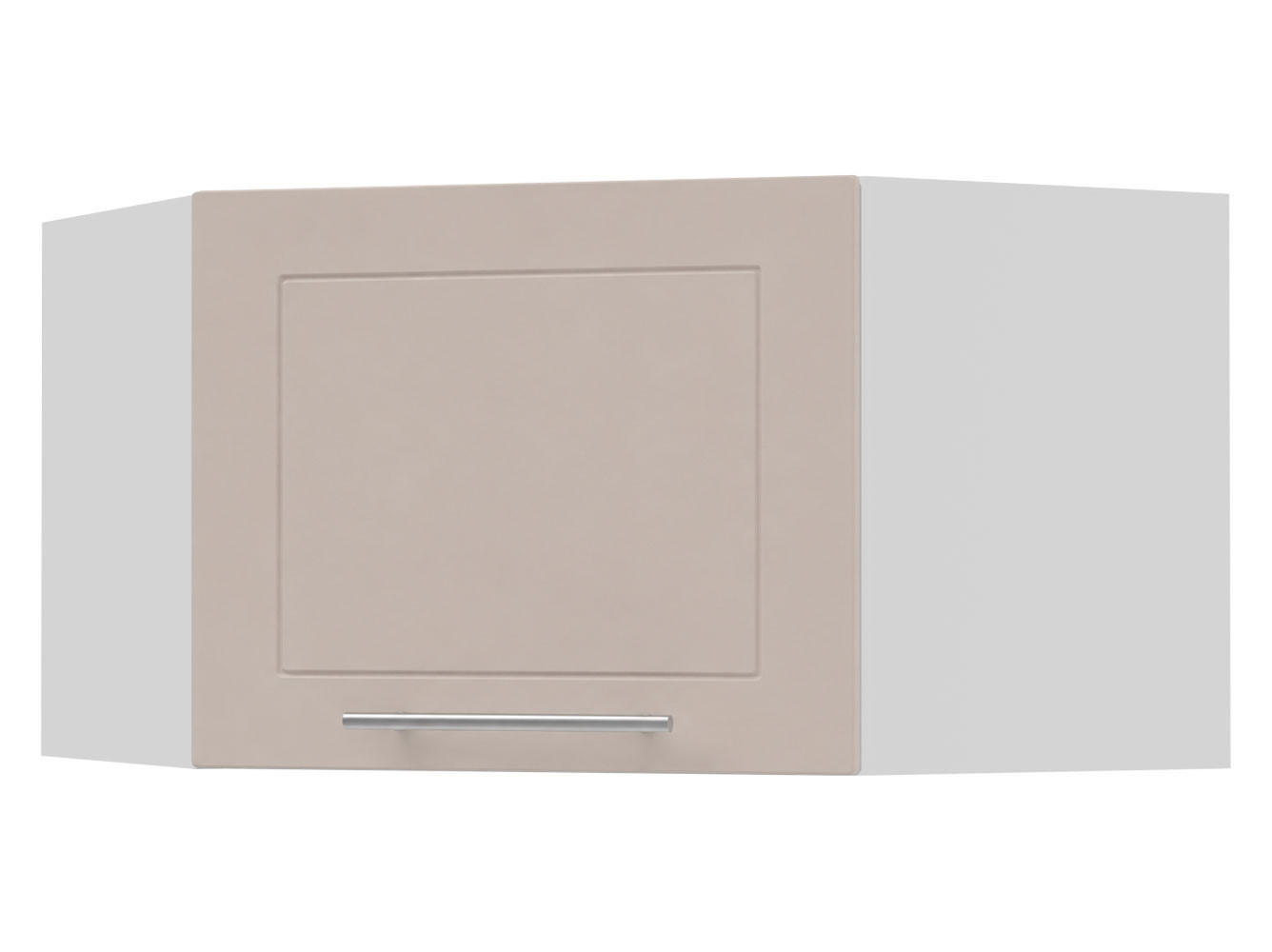 Feldmann-Wohnen Eckhängeschrank Kaschmir, Weiß 60x36x60 cm