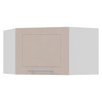 ECKHÄNGESCHRANK Kvantum W10/60/36 Weiß / Kaschmir Matt 60 / 60 / 36cm - Kaschmir/Weiß, Holz/Holzwerkstoff (60/36/60cm) - Feldmann-Wohnen