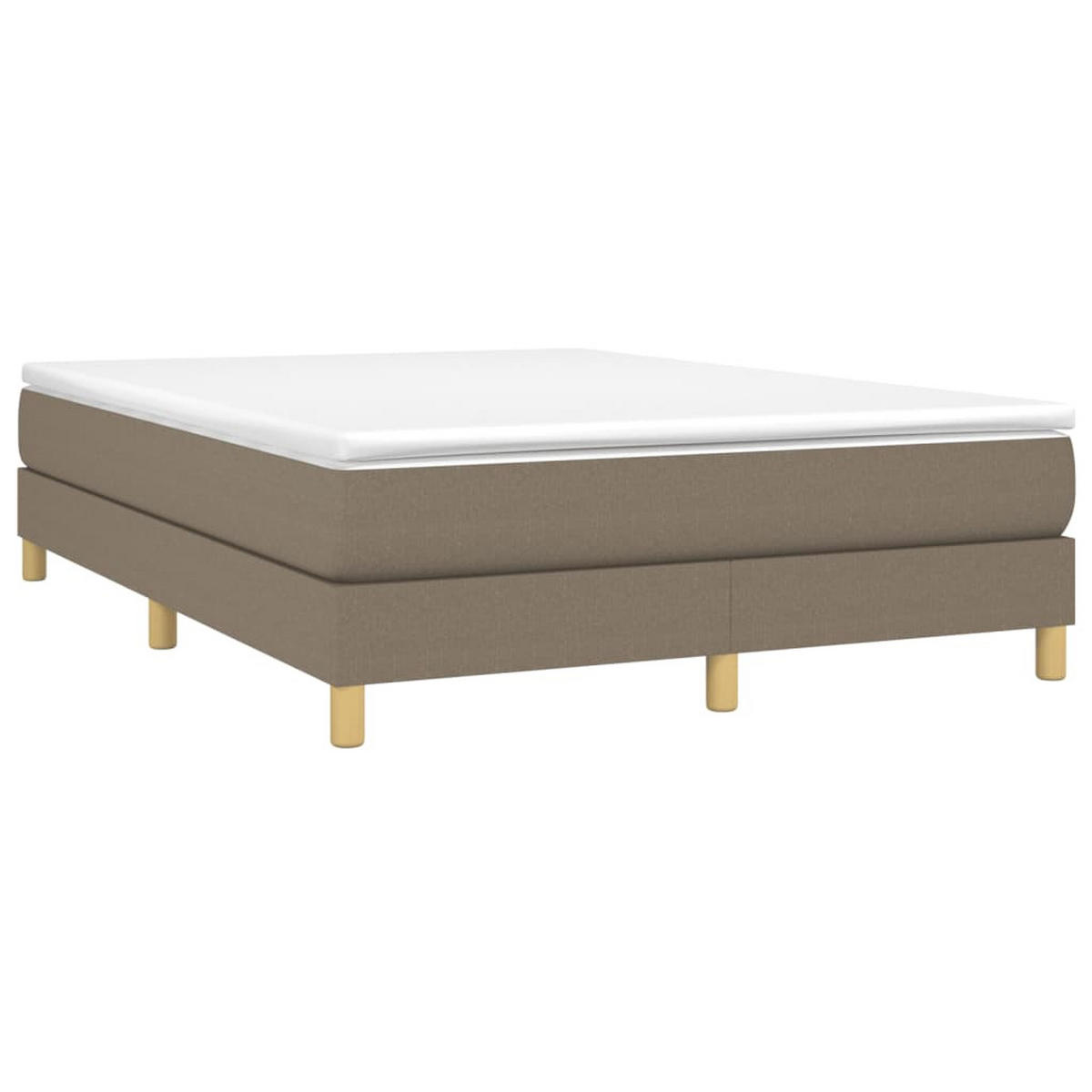 POLSTERBETT Quinn 140/203 cm - Taupe, Holzwerkstoff (140/200cm) - Nettlife