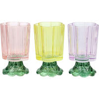 WINDLICHTET/VASEN San Remo bunt 3-tlg. - Multicolor, Glas (7.5/12cm) - FURNARO