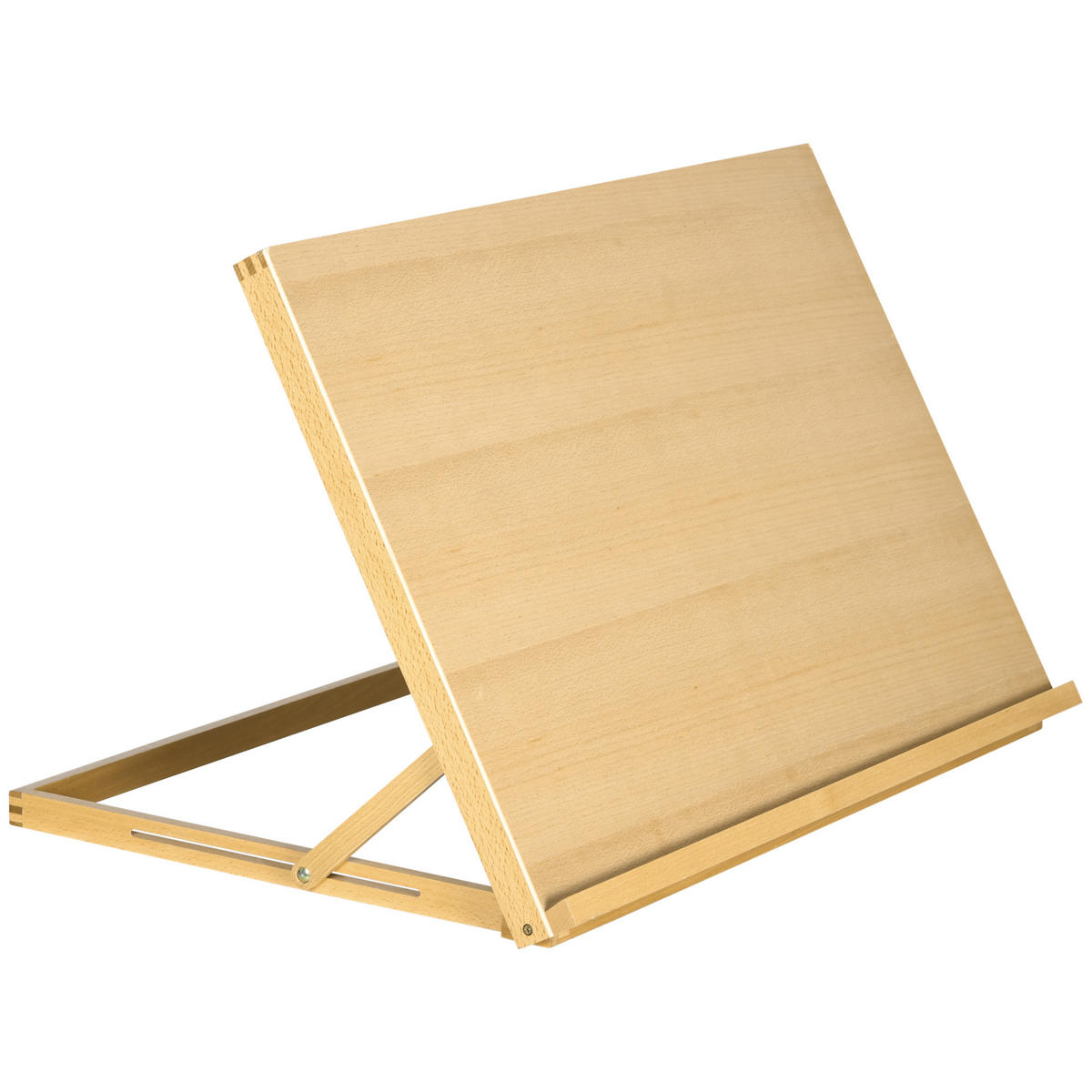 TISCH-STAFFELEI DE-16730 für A2-Formate, neigbar 0-90° Naturholz - Naturfarben, Holzwerkstoff (51.4/51/75.8cm) - ComfortXL