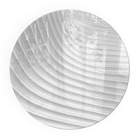 GLASPLATTE für Kamin Ø 50 cm - Weiß, Glas (50/50/0.4cm) - TULUP