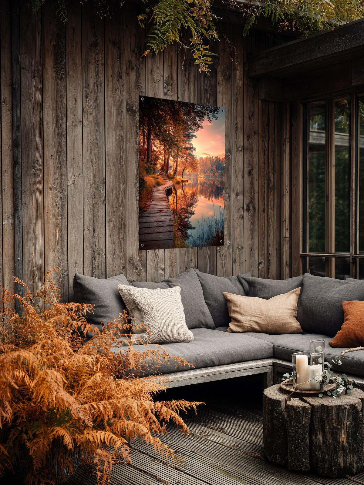 GARTEN-POSTER 60x90 cm Gartendeko: Herbst - Braun, Kunststoff (60/90/2cm) - artissimo