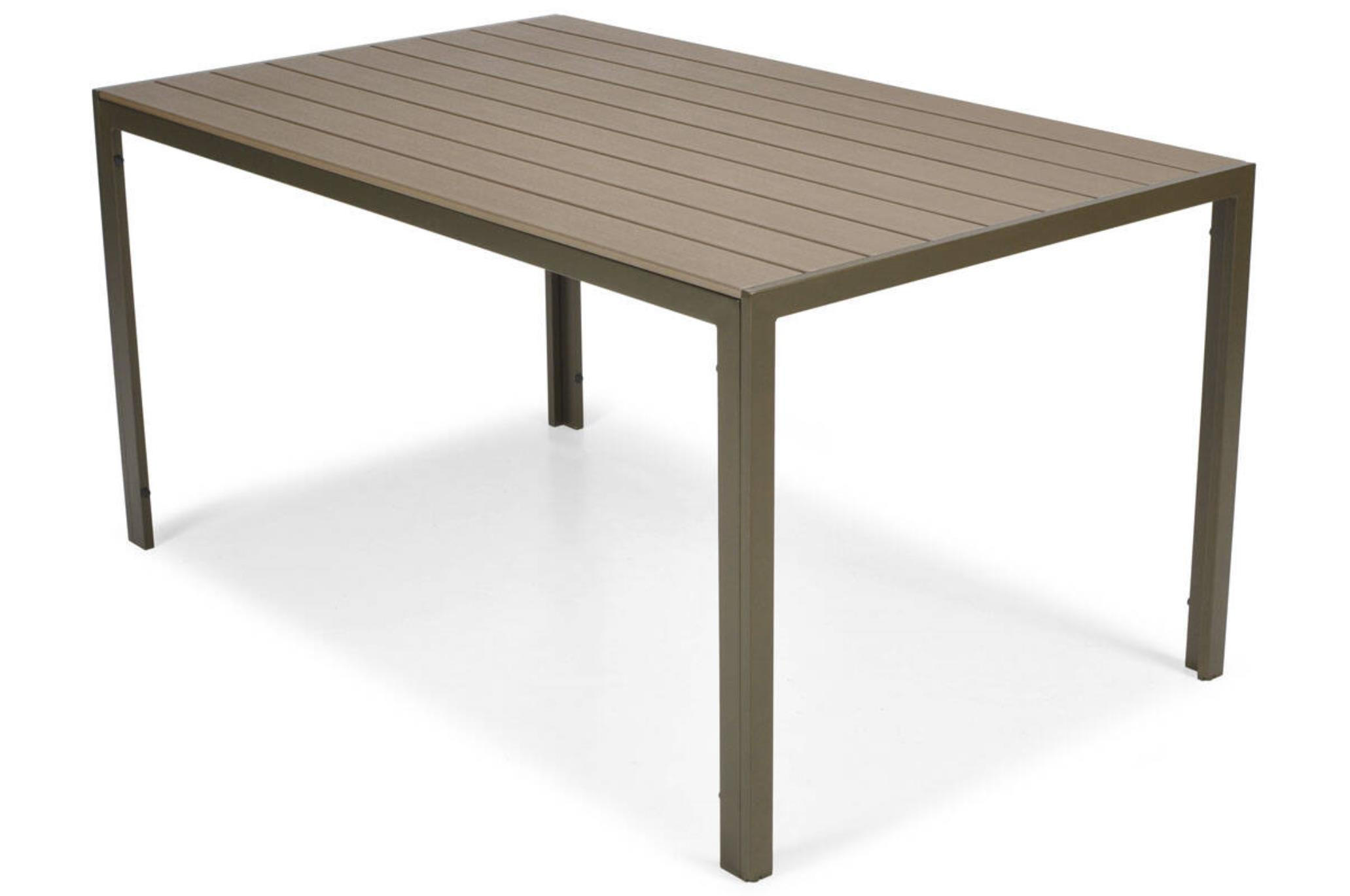 GARTENTISCH Bosano Braun, mit Dunkelbraun Beine - Braun, Holzwerkstoff (150/90/74cm) - Bettso
