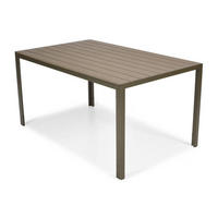 GARTENTISCH Bosano Braun, mit Dunkelbraun Beine - Braun, Holzwerkstoff (150/90/74cm) - Bettso