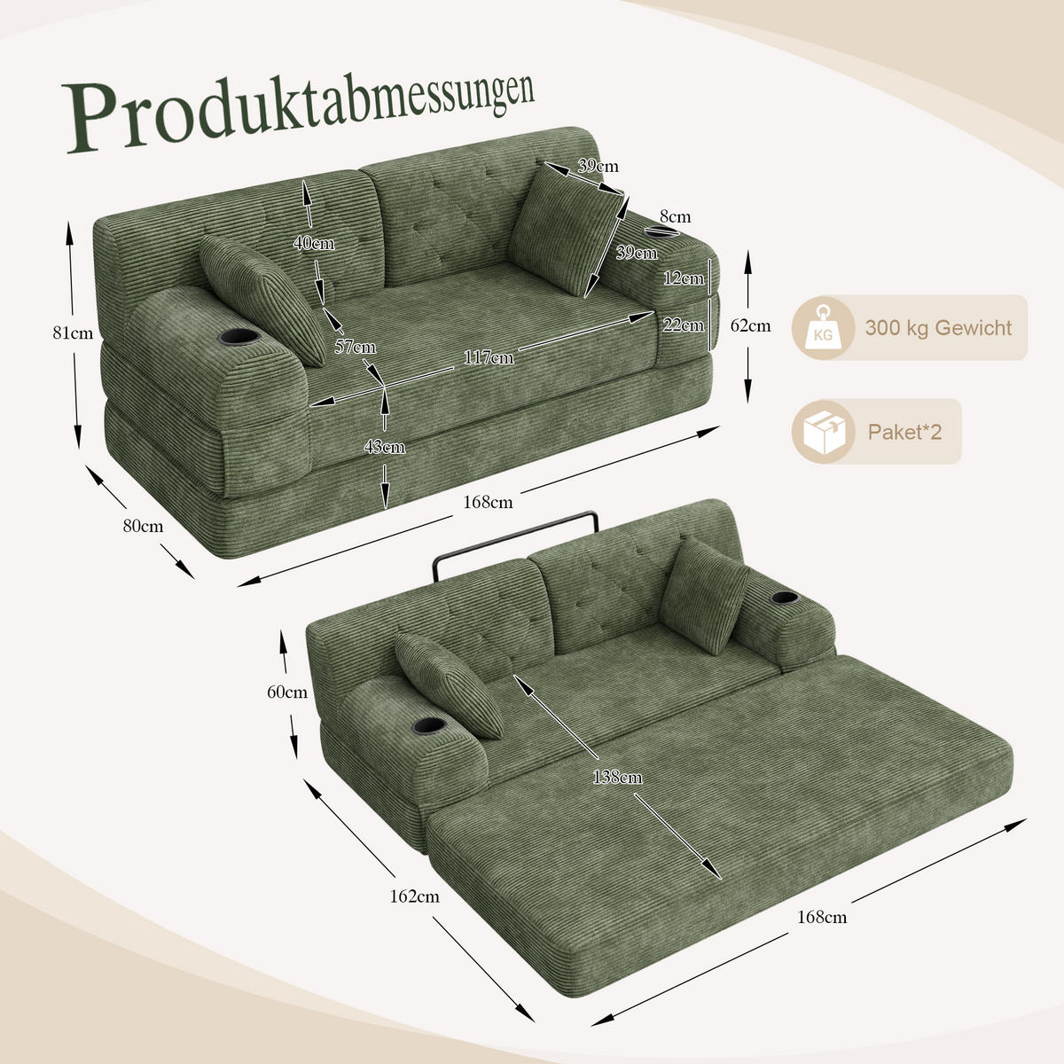 PAT SUPRAETAJAT METALIC, negru, 90x200cm, cu birou și raft - verde, material textil (168/81/80cm) - Urban Meuble