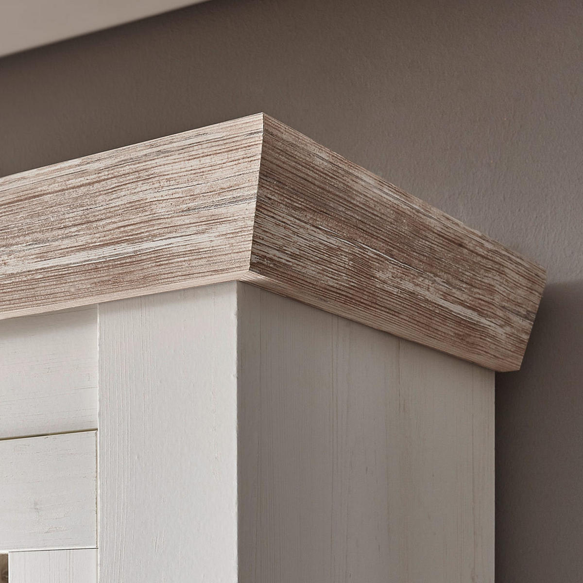 BUFFET Ferna-61 - Weiß, Holzwerkstoff (184/205/44cm) - Lomado