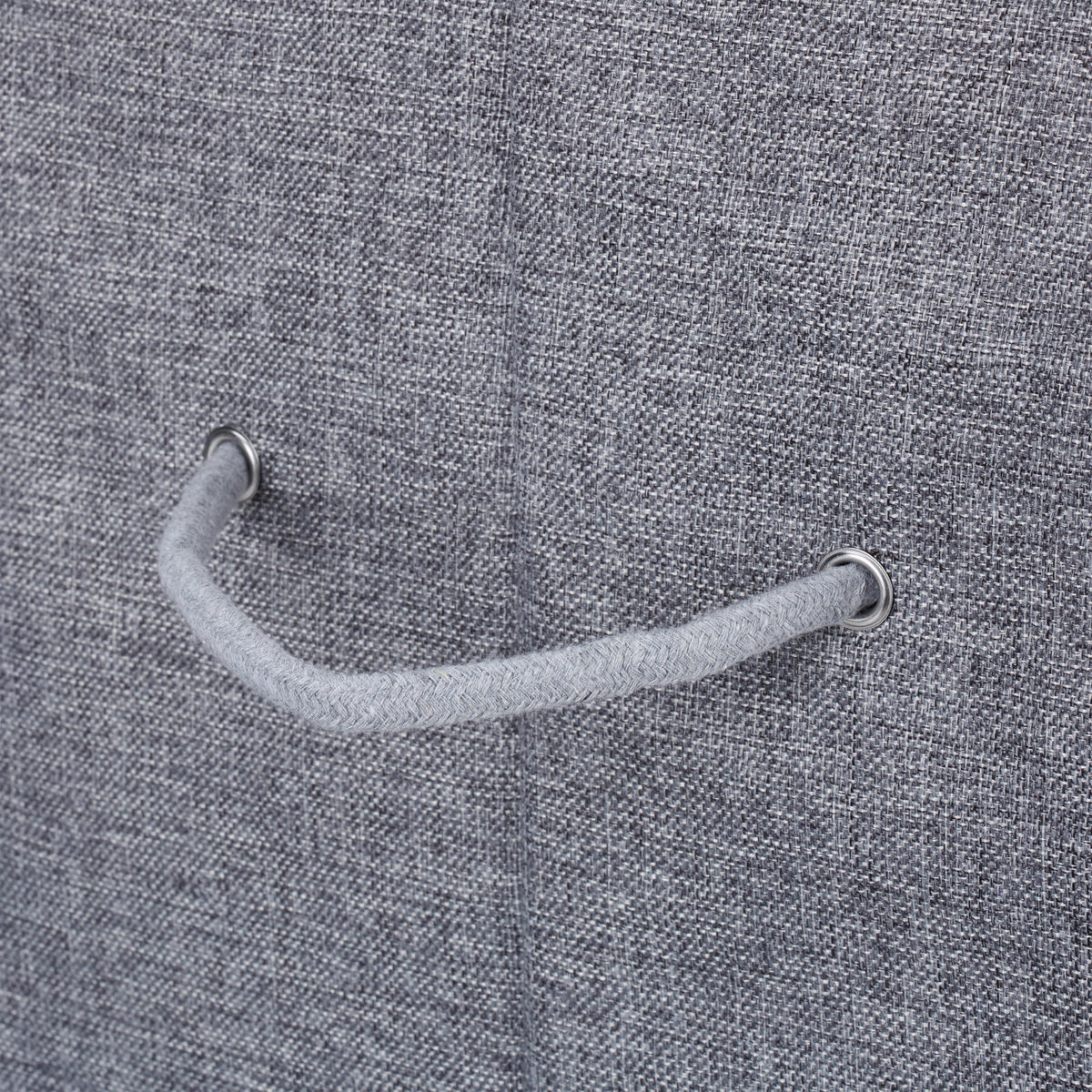 WÄSCHEKORB - Grau, Holz/Textil (40/60/30cm) - Relaxdays