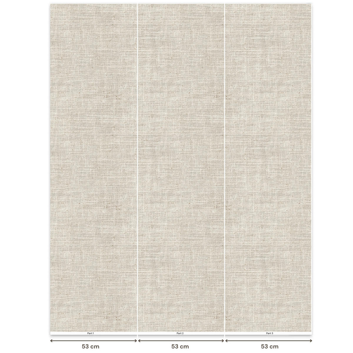 TAPETE - Leinen - Textur - Beige - 160x200 cm - Creme, Papier (160/200cm) - OnlyWow