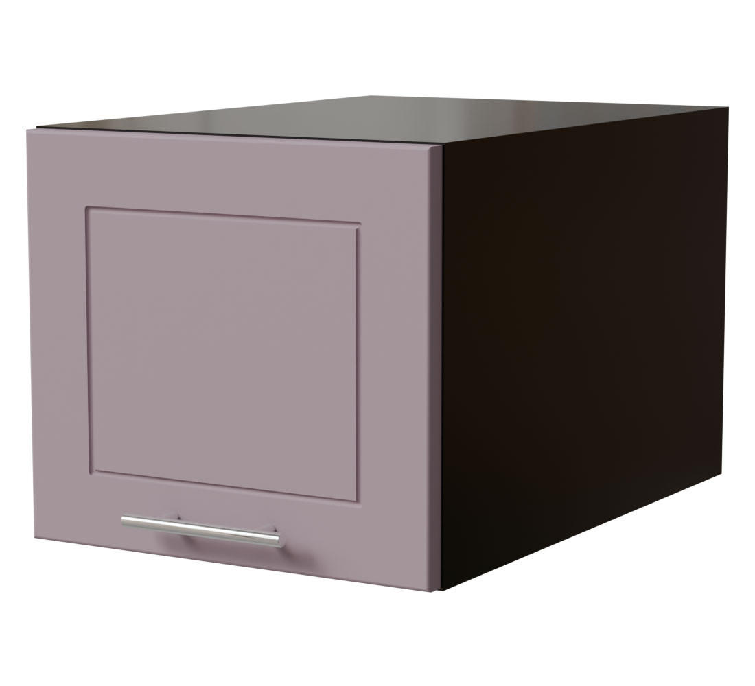 Feldmann-Wohnen AUFSATZSCHRANK Violett, Schwarz 40cm × 59cm × 36cm