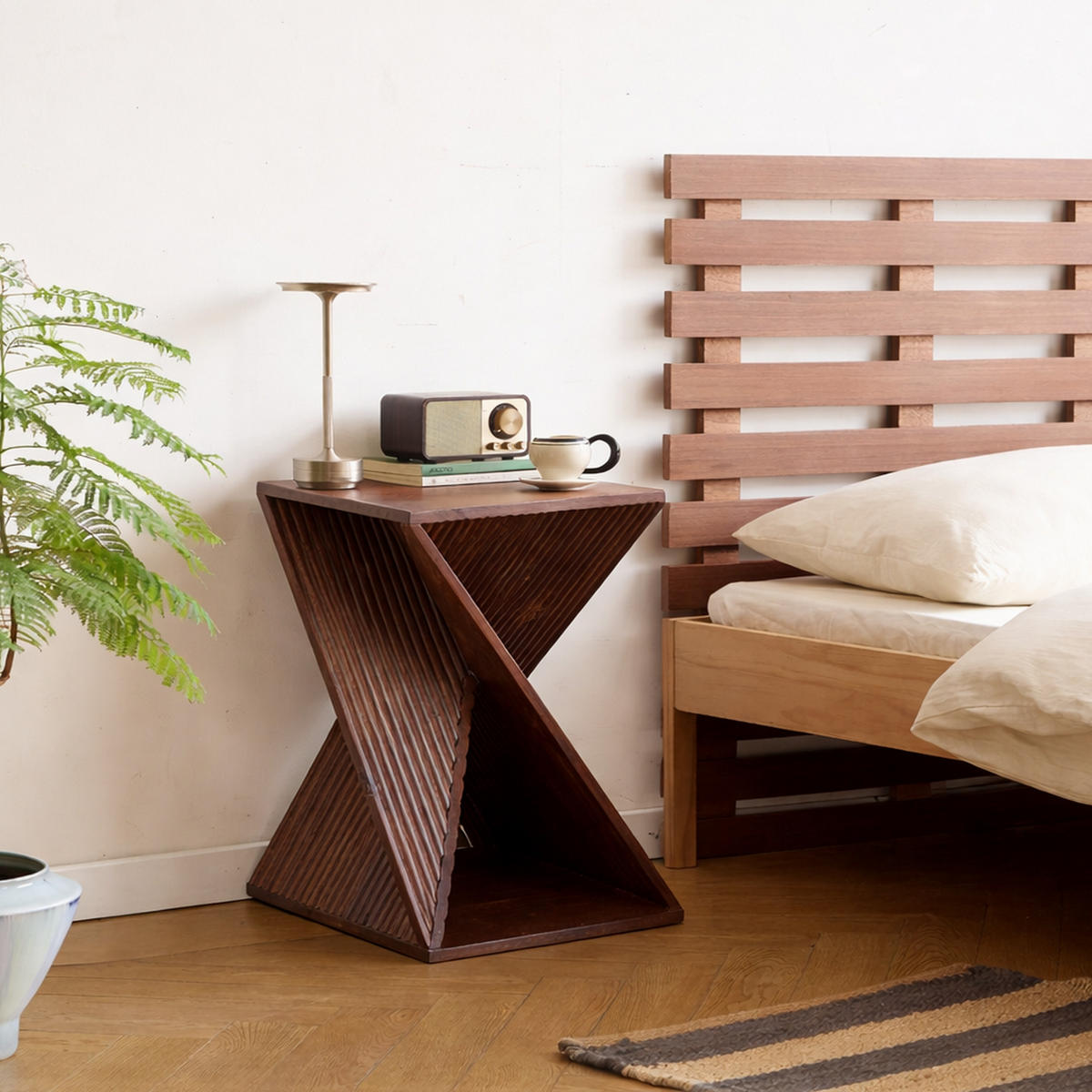 BEISTELLTISCH Braun 35 x 35 x 50 cm - Braun, Holz (35/35/50cm) - Nordlys