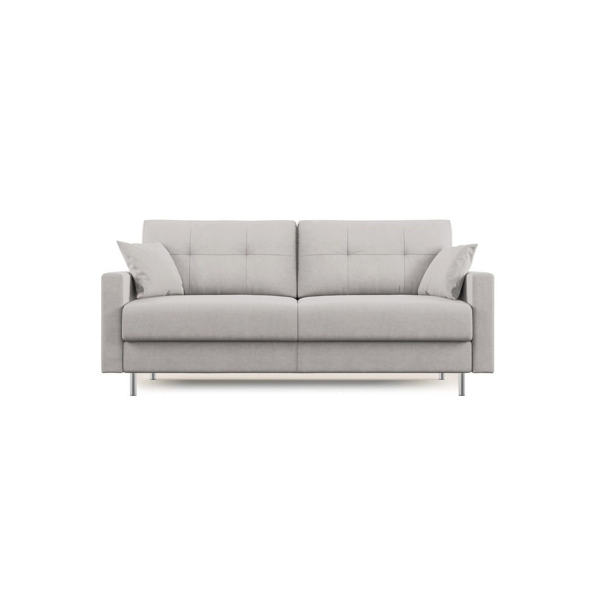 SCHLAFSOFA Megan - Hellgrau, Textil (188/97/96cm) - Divani.store