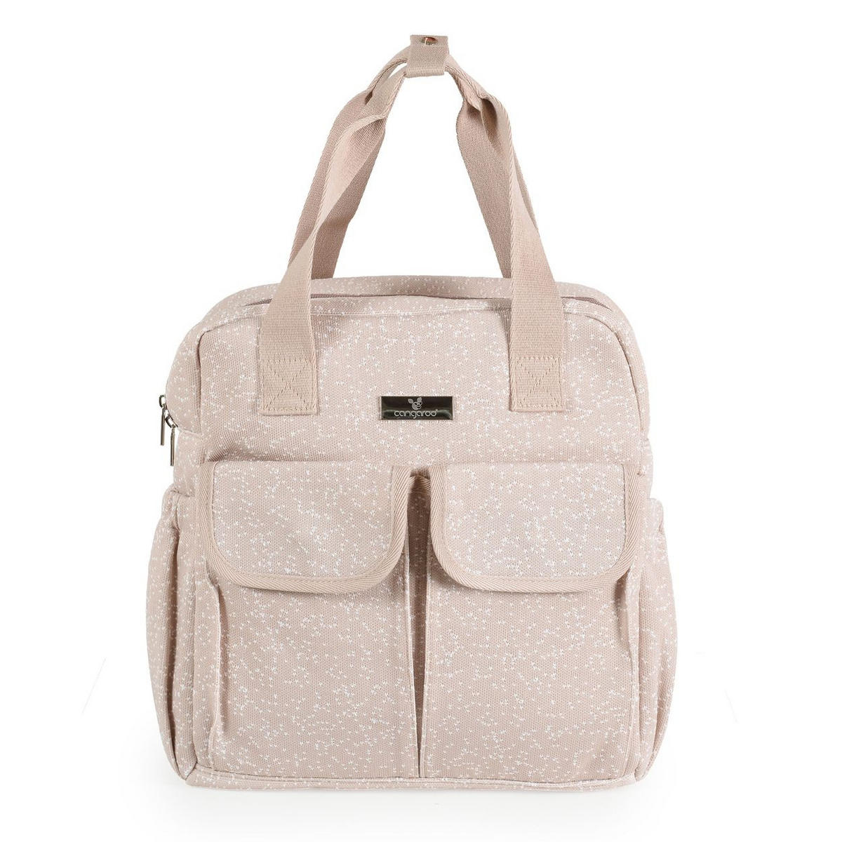 WICKELTASCHE Mivida beige Wickelunterlage, Reißverschluss, Schultergurte, Handtaschengurt, Clips - Beige, Textil (38/36/15cm) - Cangaroo
