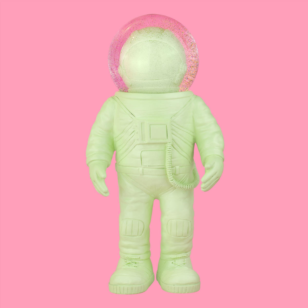 SCHNEEKUGEL Summerglobe The Astronauts Giant, Glas / Polyresin, Grün, 30 cm - Grün, Glas (13/30/15cm) - Donkey Products