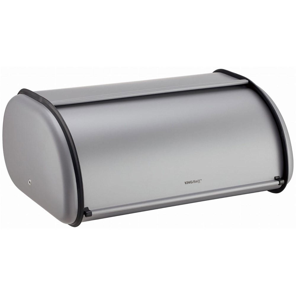 BROTKASTEN Silber 44/27/18.5 cm KH1863 - Silberfarben, Metall (27/18.5/44cm) - Kinghoff 