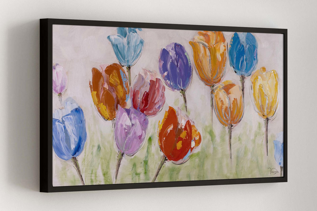 ACRYLBILD HANDGEMALT 120/60 cm - Multicolor, Holz/Textil (120/60cm) - KUNSTLOFT