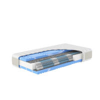 TASCHENFEDERKERN-MATRATZE "XXL Gelstar T-1000", H2, 80 x 200 cm, Höhe: ca. 25 cm - Weiß, Textil (80/200cm) - Hn8 Schlafsysteme
