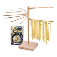 PASTATROCKNER inkl. Booklet "Pasta Pasta" 50 cm - Braun, Holz (31/4/32cm) - Sänger
