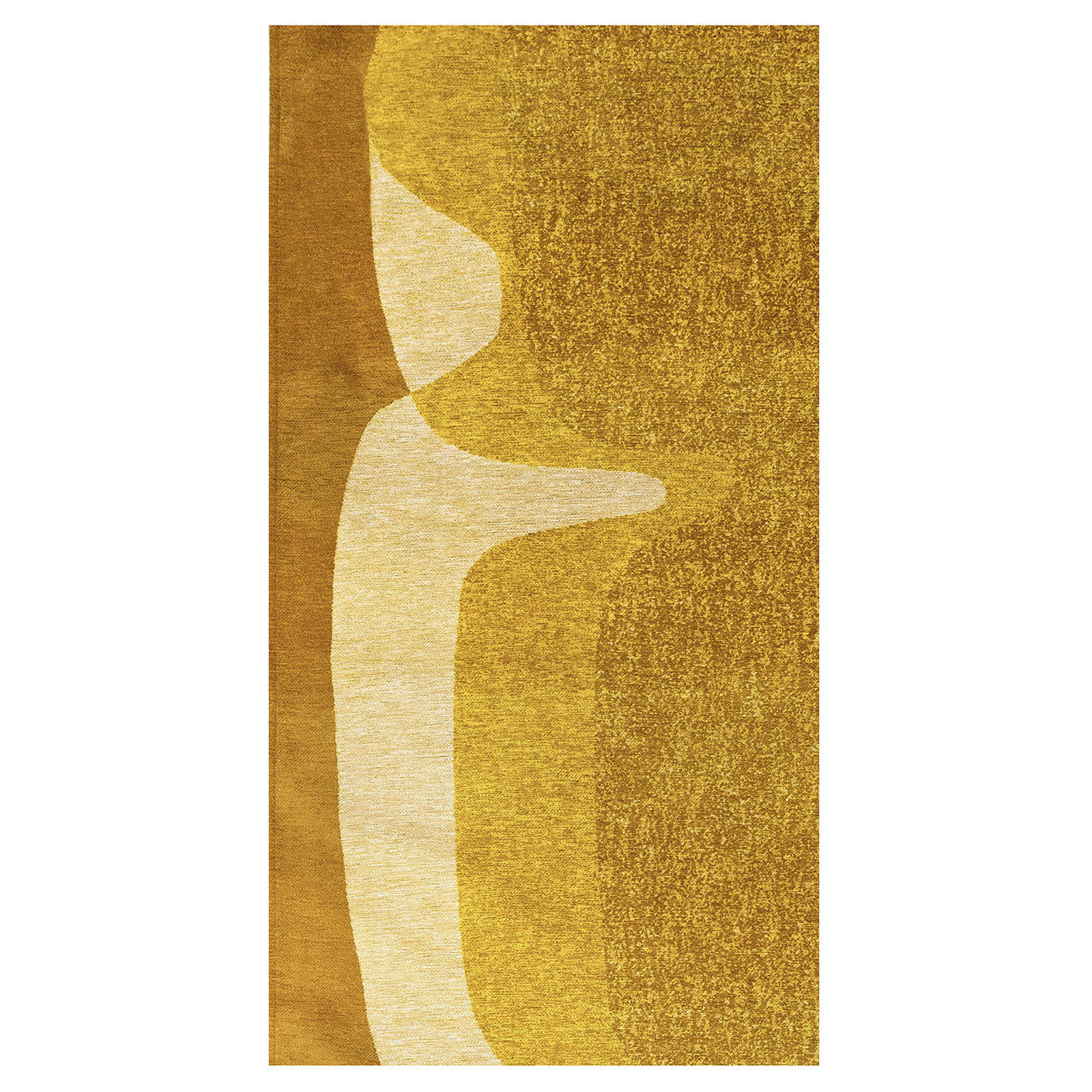 TEPPICH Poum Poum Curry 80/150 cm - Gelb, Textil (80/150cm) - Lola&Moi