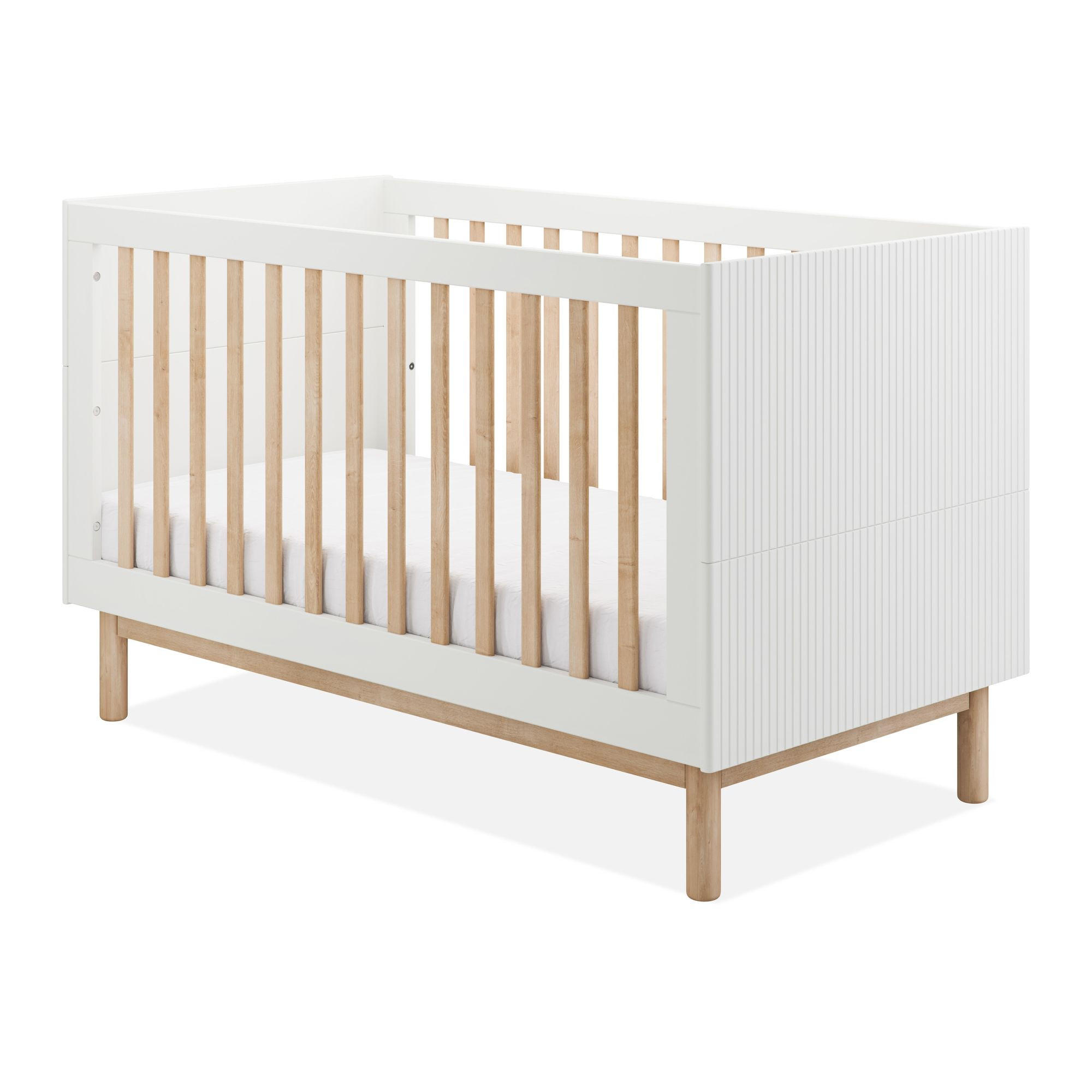 Konsimo® Gitterbett Beige 144x88x76 cm