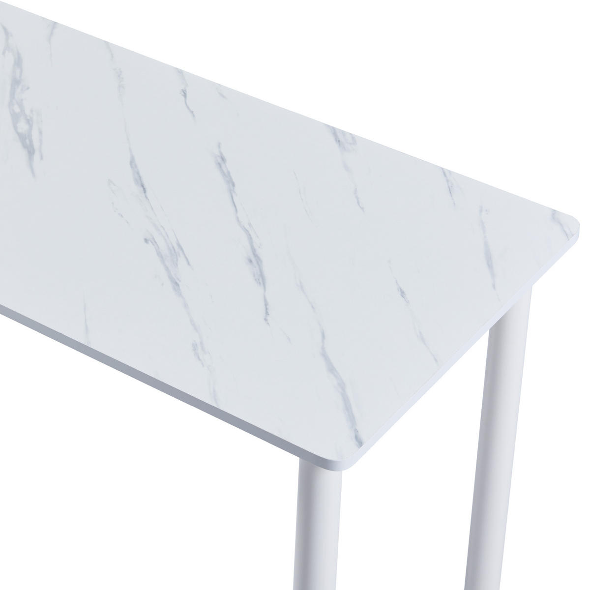 ESSTISCH Tammela - Creme/Weiß, Holzwerkstoff/Metall (120/60/75cm) - [en.casa]