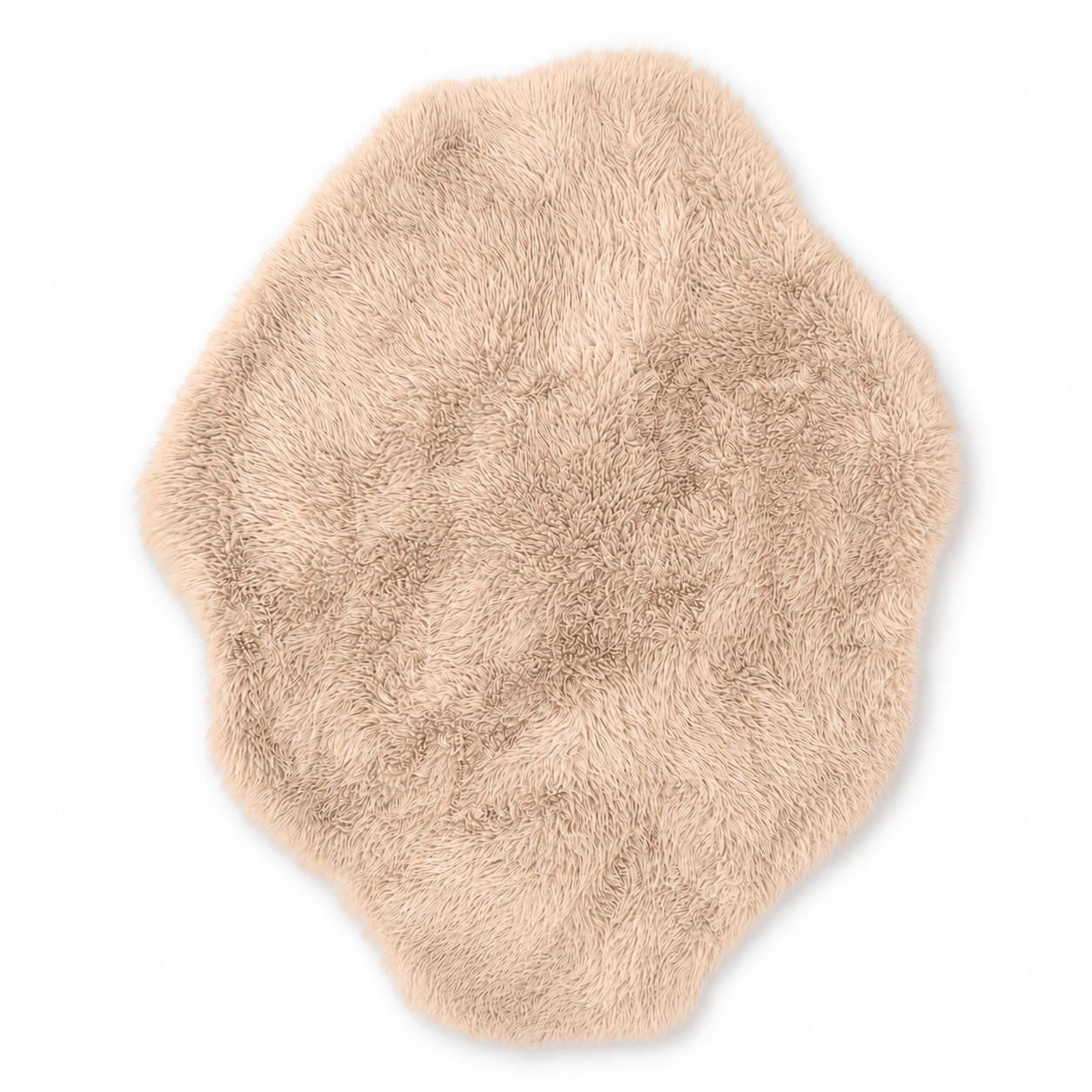 KINDERTEPPICH Mammoth flauschig - Sandfarben, Textil (90/120cm) - MeowBaby