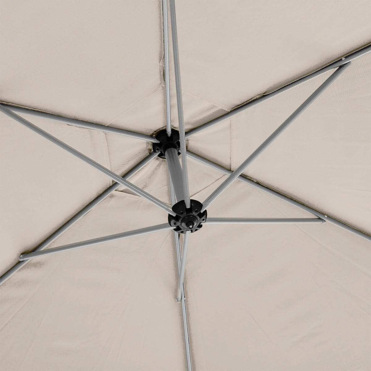GARTENSCHIRM Manoa 300 cm - Beige, Metall (292/306cm)