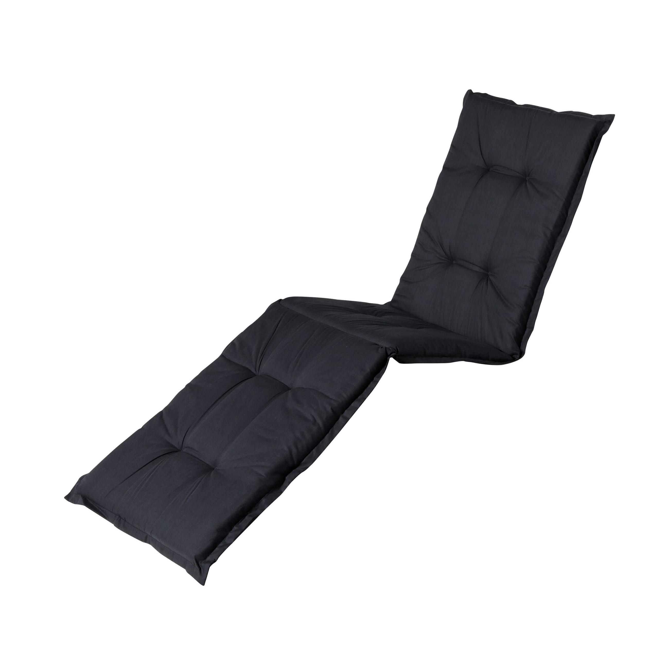 LIEGENAUFLAGE Basic 200/65 cm - Schwarz, Textil (65/7/200cm) - Madison