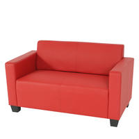 2-SITZER-SOFA Rot - Rot, Textil (136/76/72cm) - MCW