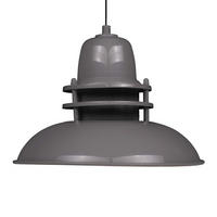PENDELLEUCHTE Torch - Dunkelgrau, Metall (34/34/24cm) - Bamyum