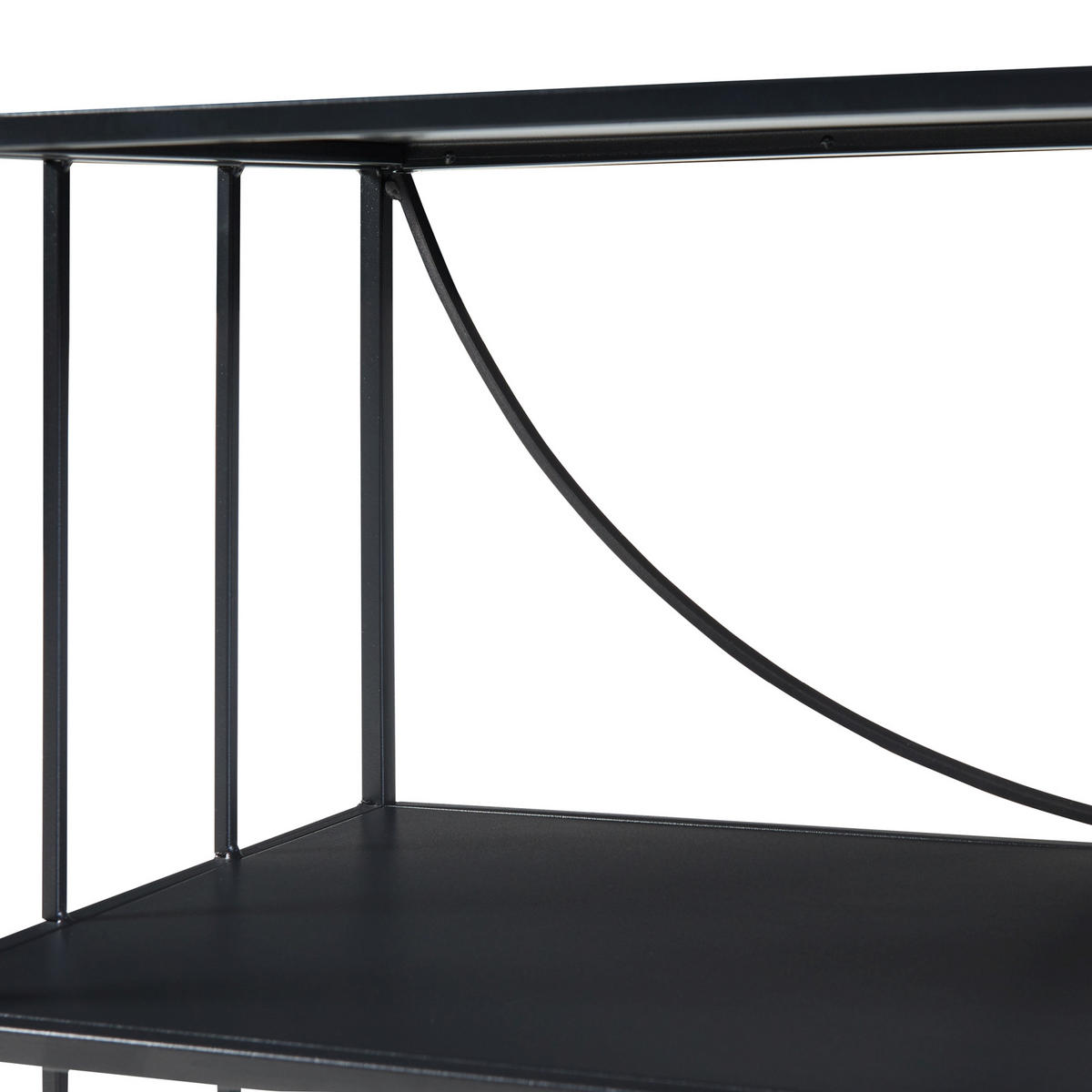 KONSOLENTISCH Baarn - Schwarz, Metall (32/70/65.5cm) - [en.casa]