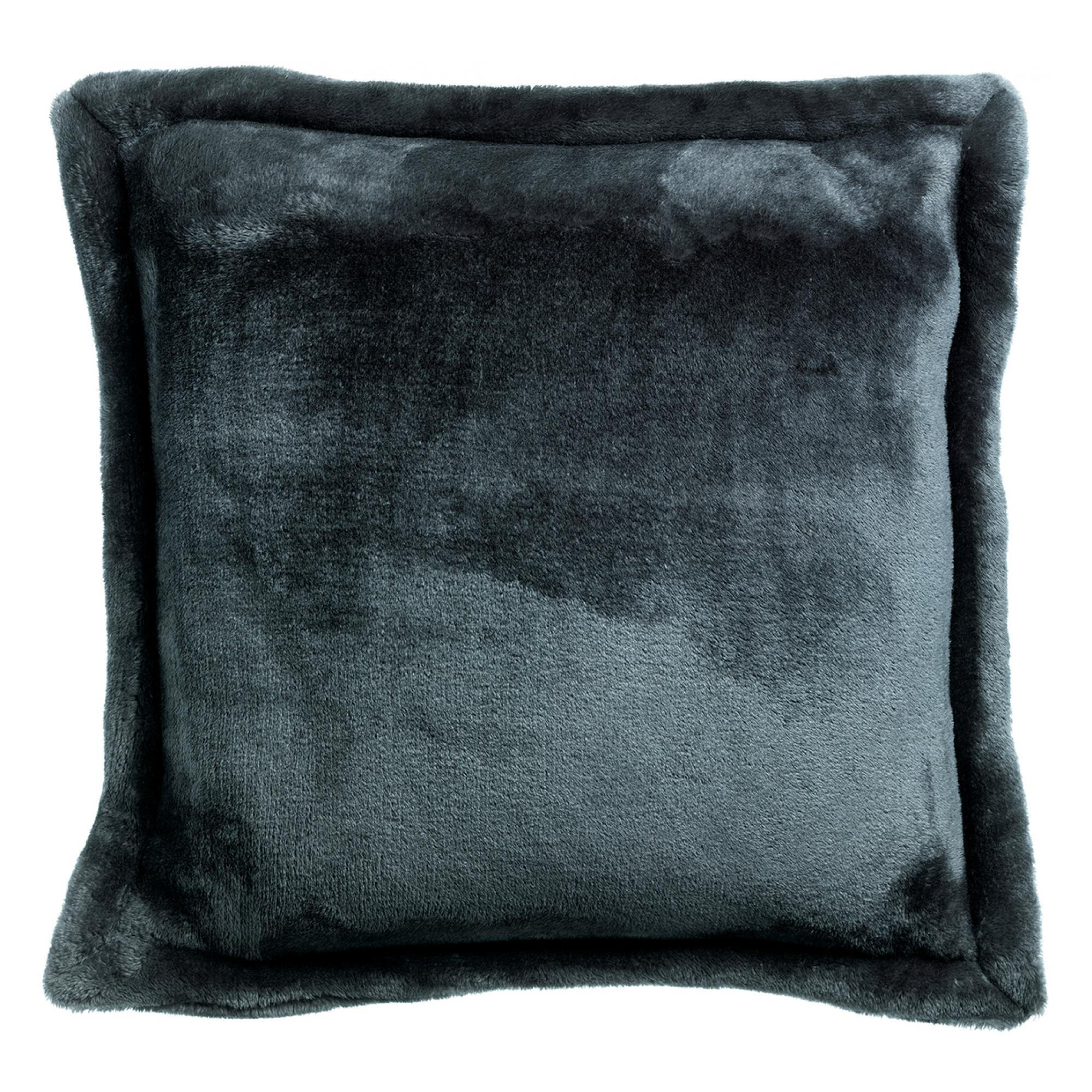 KISSEN Tender aschegrau 50 x 50 cm - Schwarz, Textil (50/50cm) - Vivaraise