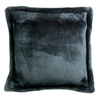 KISSEN Tender aschegrau 50 x 50 cm - Schwarz, Textil (50/50cm) - Vivaraise