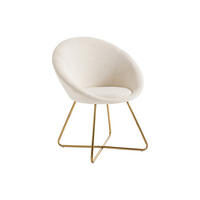 STUHL - 1 -Sitzer - Polyester - weiß - BURBAN - Weiß, Textil (70/83/57.5cm) - Vente-Unique