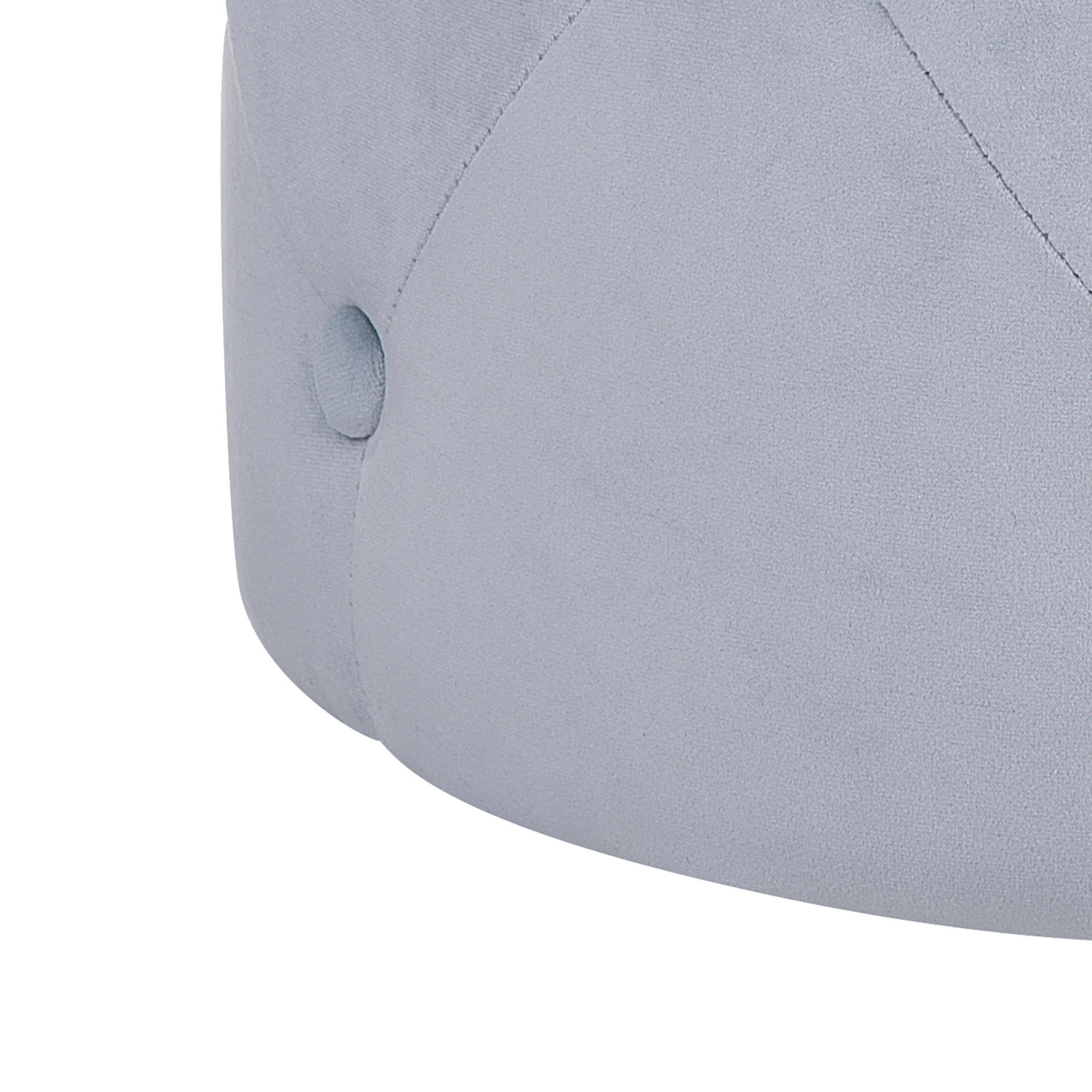 POUF Corolla 40/40/40 cm - Grau, Textil (40/40/40cm) - Beliani