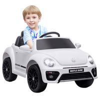 ELEKTRO-KINDERFAHRZEUG DE-06271 VW Käfer lizenziert mit Fernbedienung und Musik Weiß - Weiß, Kunststoff/Metall (97/56.5/46cm) - ComfortXL