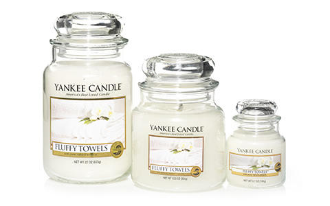Yankee Candle Fluffy Towels Jars in verschiedenen Größen