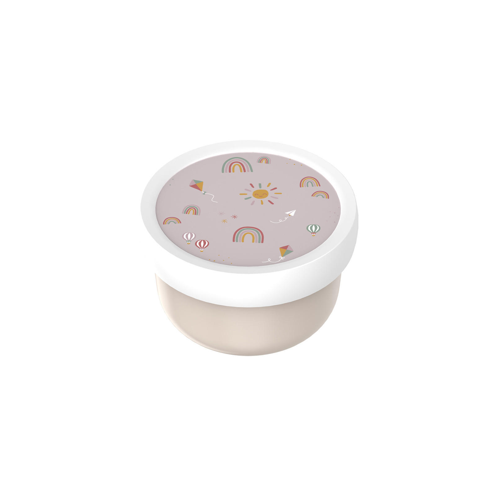 FRUCHTBOX Campus (2026) Sunshine & Rainbow 300 ml - Beige, Kunststoff (10.4/6.7/10.4cm) - Mepal