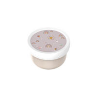FRUCHTBOX Campus (2026) Sunshine & Rainbow 300 ml - Beige, Kunststoff (10.4/6.7/10.4cm) - Mepal
