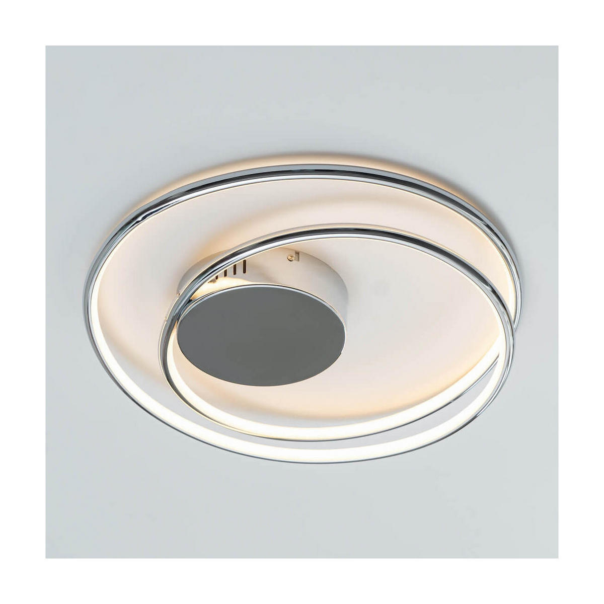 DECKENLEUCHTE Xandra, Silber/Chrom, 48cm - Chromfarben, Metall (48/50/48cm) - KOSILUM