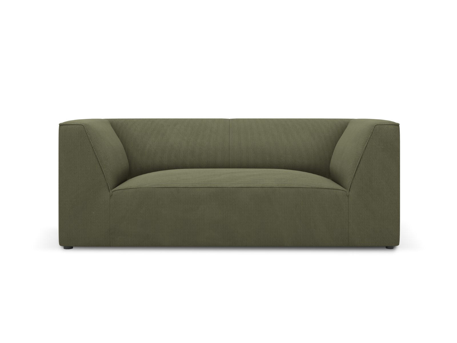SOFA Ruby aus Cord grün 2 Sitzplätze - Grün, Textil (93/69/174cm) - Micadoni