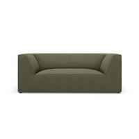 SOFA Ruby aus Cord grün 2 Sitzplätze - Grün, Textil (93/69/174cm) - Micadoni