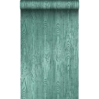 TAPETE Holz-Optik 53 cm x 10.05 m - Grün, Papier (53/1000cm) - Origin Wallcoverings
