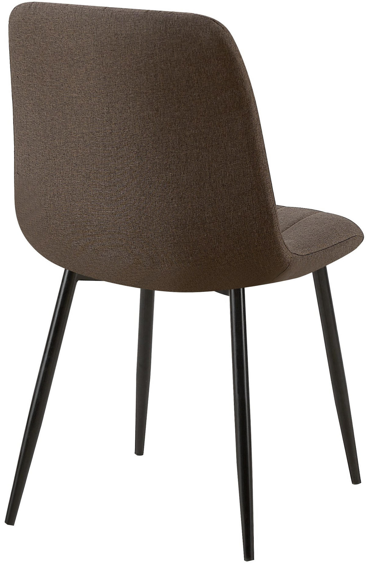 STUHL Stoff Braun - Schwarz/Braun, Textil/Metall (45/88/53cm) - CLP