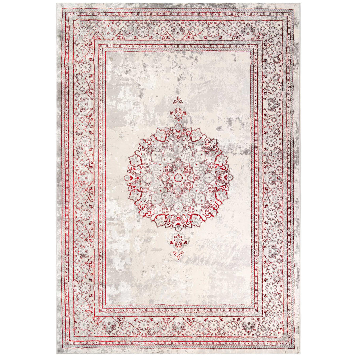 WEBTEPPICH Victoria Rot - Rot, Textil (160/230cm) - Kukoon Rugs