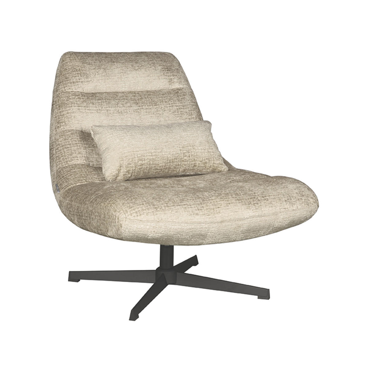 SESSEL Nox Beige 62/77/53 cm - Beige, Textil (77/53/62cm) - LABEL51