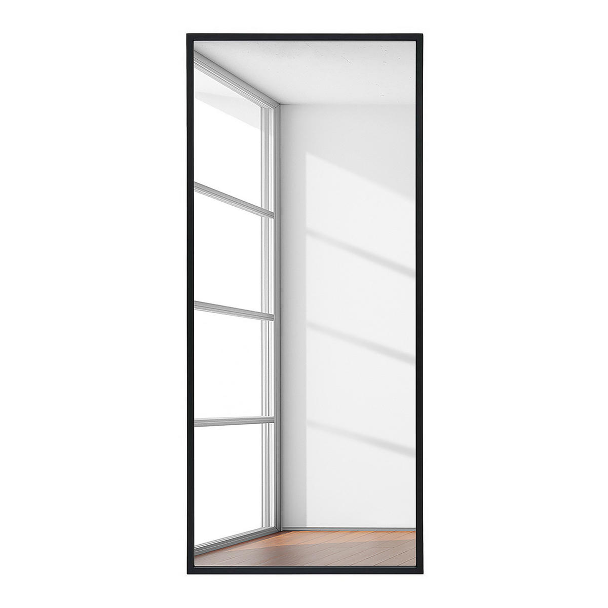 SPIEGEL - Rechteckig - Metall - Schwarz - Schwarz, Metall (70/160/2.5cm) - home24